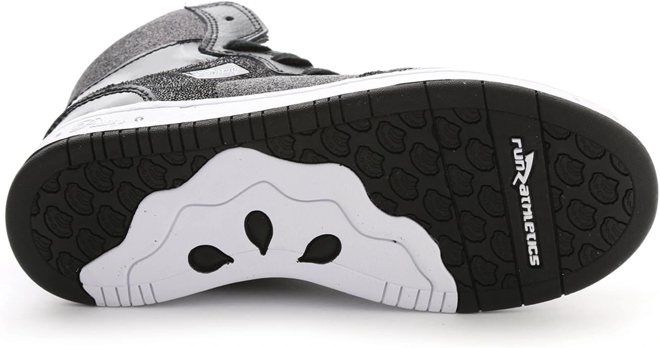 Youth Glam Pie: Sneakers scintillantes hautes pour filles, danse et paillettes, parfaites pour briller!